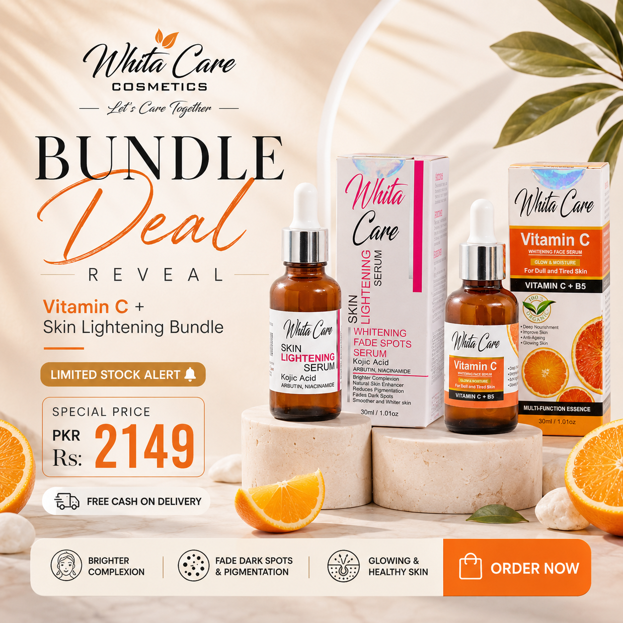 Whita Care Bundle Deal – Vitamin C & Skin Lightening Serum