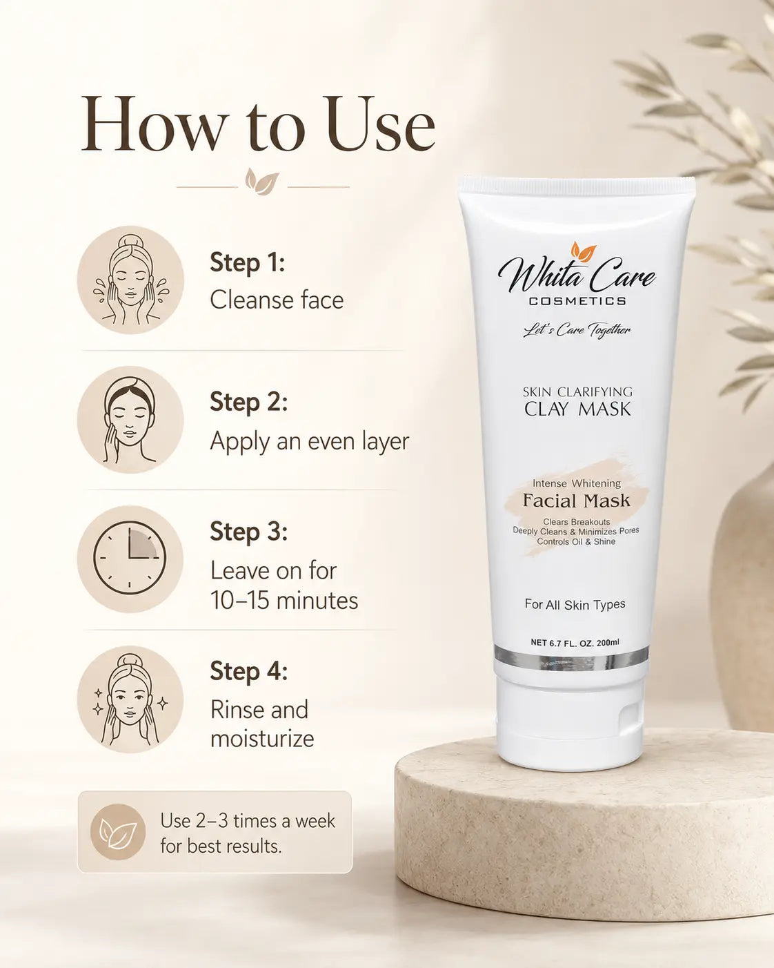 WhitaCare Skin Clarifying Clay Mask