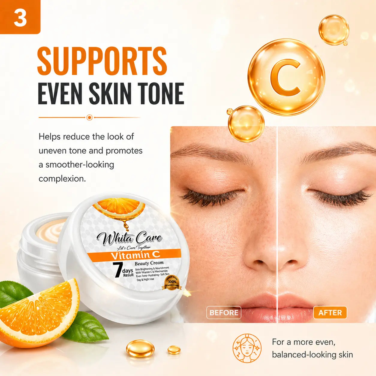 Whita Care Vitamin C Brightening Cream – in Just 7 Days