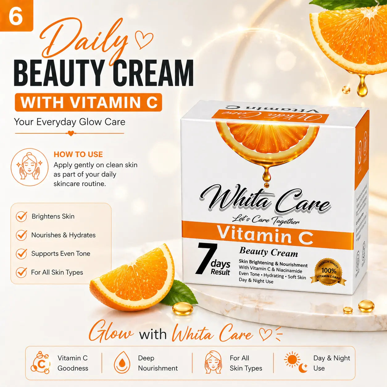 Whita Care Vitamin C Brightening Cream – in Just 7 Days