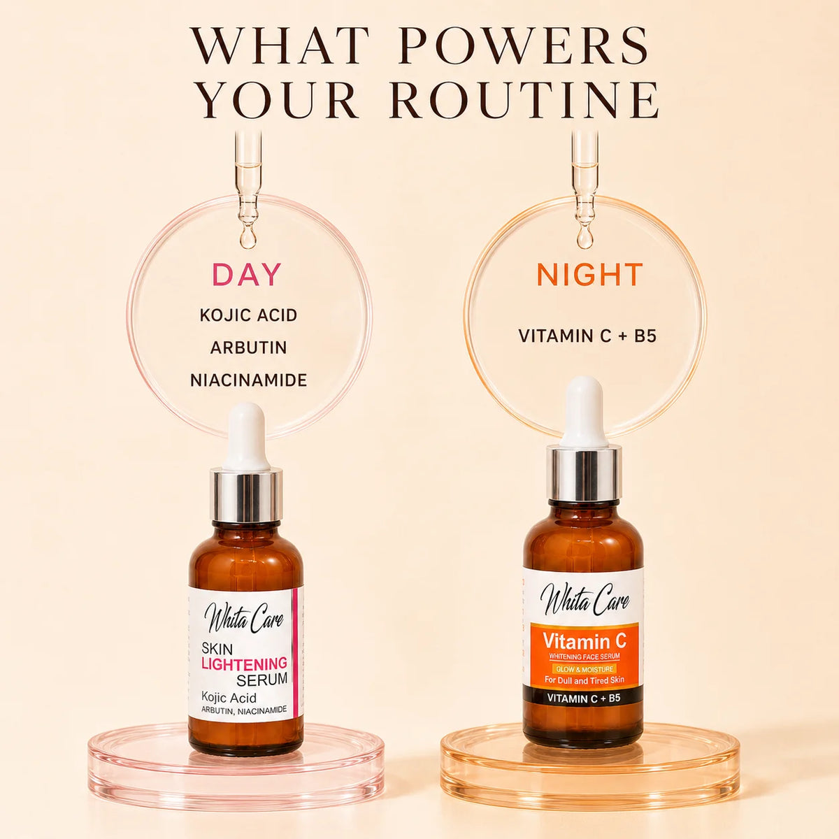 Whita Care Day + Night Glow Duo — 2 × 30ml