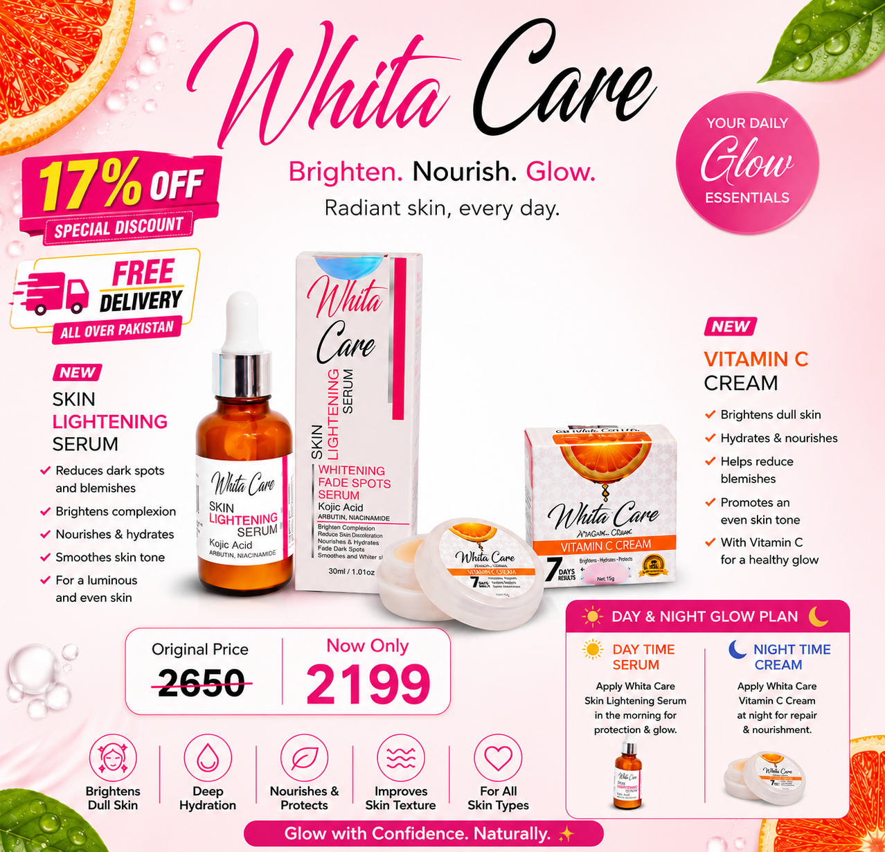 Whita Care Lightening Serum & Vitamin C Cream Pair