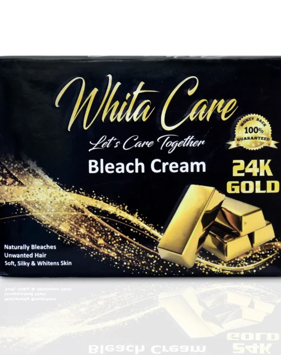Instant Brightness With a Soft Golden Glow A gentle bleach cream powered with 24K gold essence that brightens your skin tone, softens facial hair, and gives a clean, glowing look — perfect for daily freshness or special events.