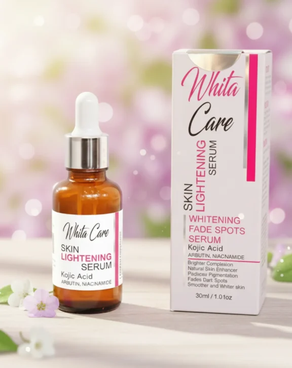 Targeted Brightening Care A lightweight Kojic Acid serum formulated to reduce dark spots, minimize pigmentation, and improve uneven skin tone. Helps restore clarity while leaving skin smooth, balanced, and visibly brighter with regular use. Key Highlights Helps fade dark spots & pigmentation Supports a brighter, even-looking complexion Smoothens skin texture and tone Fast-absorbing, non-greasy formula Suitable for all skin types How to Use:Apply a few drops on clean skin, preferably at night. Follow with moisturizer. Suitable for daily use.